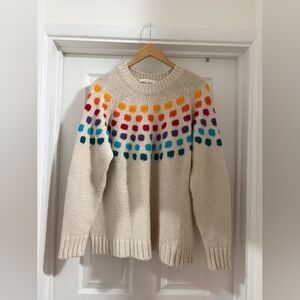 Colorful Polka Dot Sweater